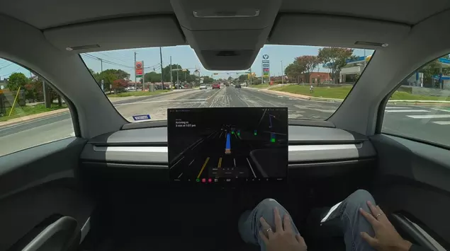 Tesla Cybercab hits Austin streets with ...