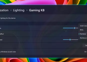 В Windows 11 добавят управление устройствами с RGB подсветкой