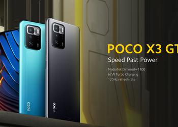 POCO X3 GT с чипом MediaTek Dimensity 1100 и 67-ваттной зарядкой уже можно купить на AliExpress за $249