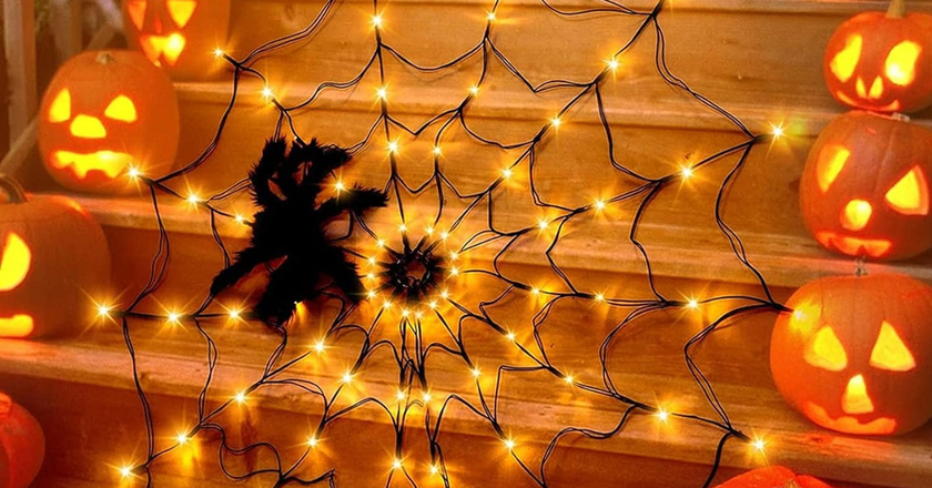 Halloween-Spinnenlichter beste lichter für halloween