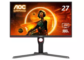 AOC Q27G3XMN дебютировал за пределами Китая: 27-дюймовый 2K QD-Mini LED монитор с частотой обновления 180 Гц и ценой $310