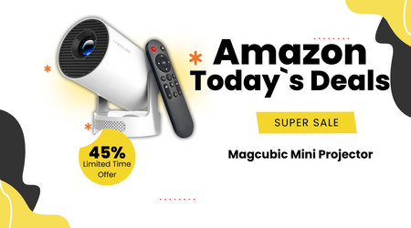 Magcubic Mini Projector – Save $50 with 45% Off Portable Home Cinema Solution!