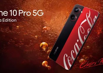 Insider showed a video of the realme 10 Pro 5G Coca Cola Edition: a special version of the realme 10 Pro 5G smartphone with a 120Hz screen and Snapdragon 695 chip