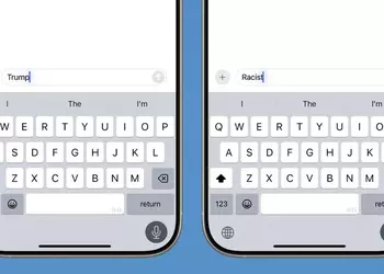 Странная ошибка в iPhone: диктуешь слово "racist" - видишь написано "Trump"