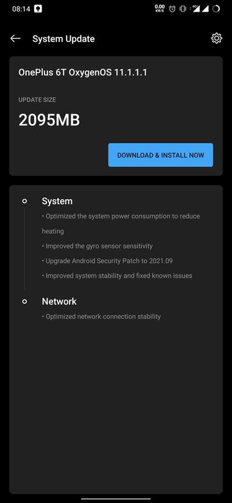 oneplus 6 11.1 1.1