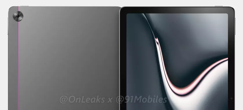 Первый планшет Realme на рендерах: две камеры, стилус в комплекте и аккумулятор на 7100 мАч