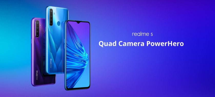 Realme 5 с чипом Snapdragon 665, батареей на 5000 мАч и ценником в €160 приехал в Европу