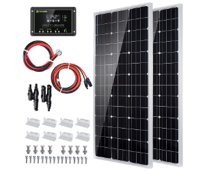Kit de panel solar Topsolar de 200 vatios