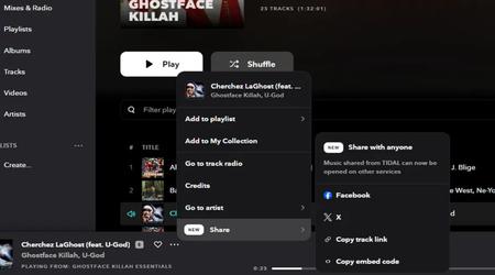 La nueva función de Tidal permite a tus amigos descubrir las canciones que compartes en Spotify