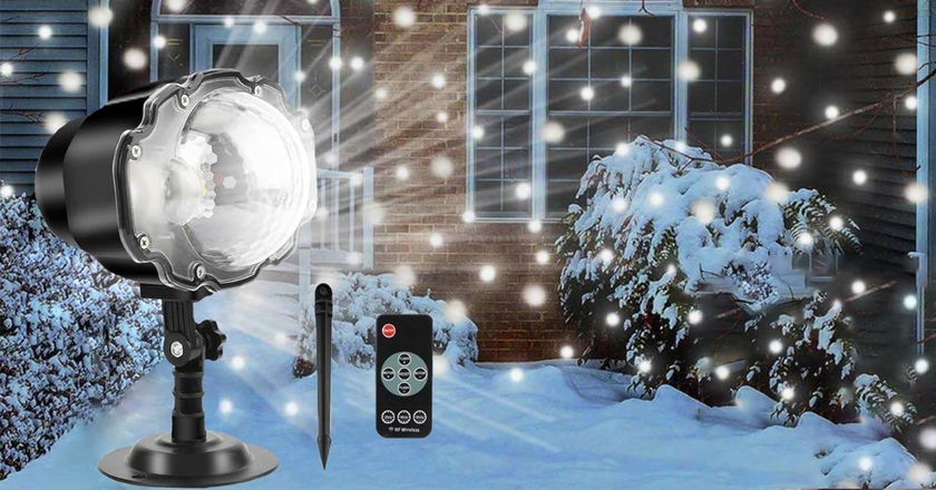 Borelor LED Christmas Snowflake Projector 