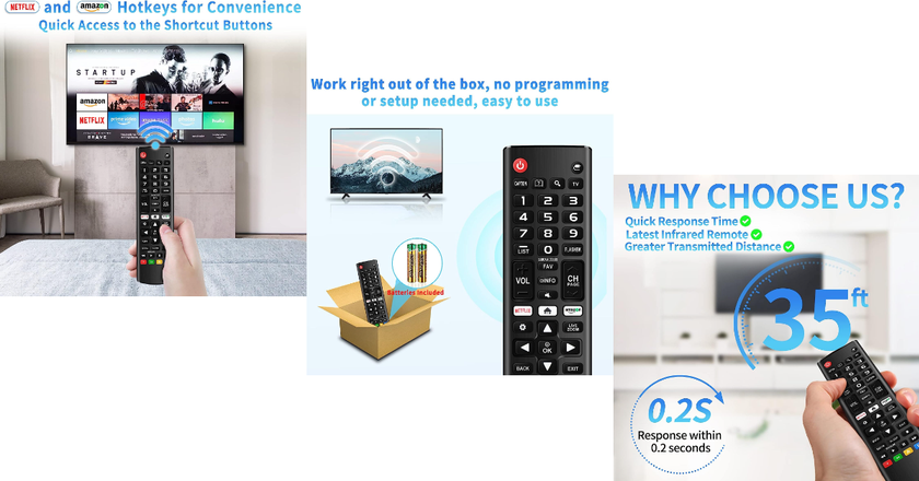 Rimous télécommande universelle pour une smart tv lg