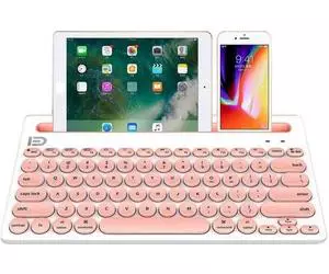 Clavier rechargeable Bluetooth avec support intégré