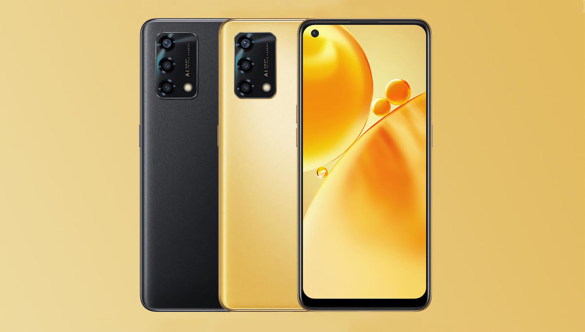 This is what the OPPO F19s, the company's new budget smartphone with an AMOLED screen and a 48