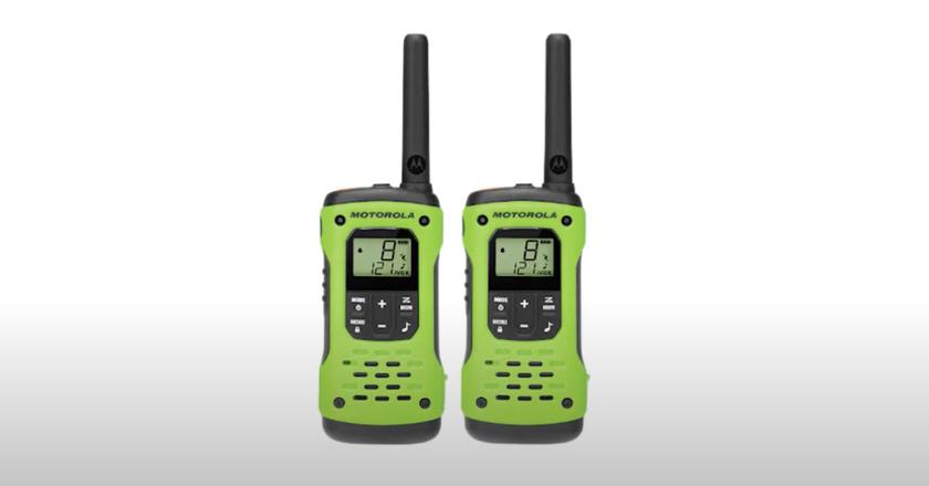 Motorola T600 walkie talkies for camping