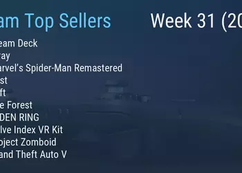 Steam Deck и Stray все еще в топе чарта продаж Steam 