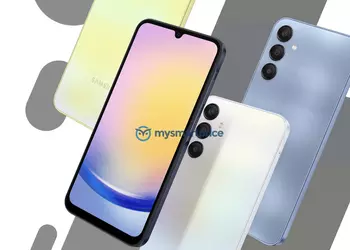 AMOLED display, Exynos 1280 chip and five colours: press renders and specs of the Galaxy A25 5G have appeared online