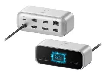 Anker выпустила USB-C хаб с экраном на 240 Гц: когда мониторинг становится искусством