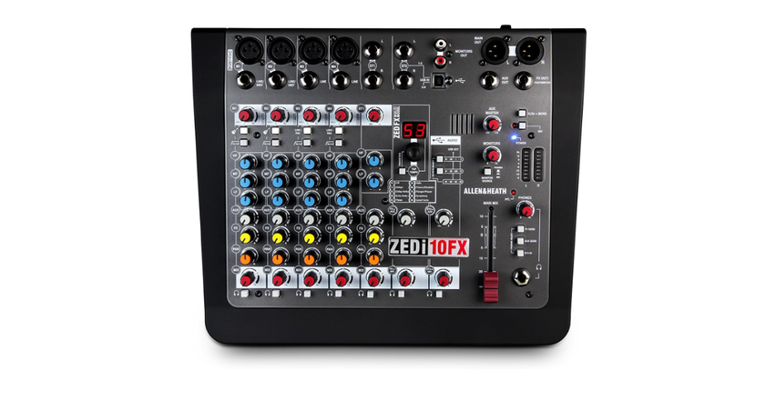 Allen & Heath ZEDi-10FX Mixer mejor mesa de mezclas para estudio casero