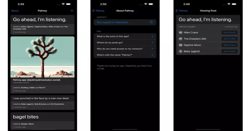 Приложение Palmsy представляет функцию "фальшивых" лайков 