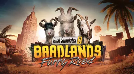 Goat Simulator 3 will receive the post-apocalyptic expansion Baadlands: Furry Road with references to Dune and Fallout
