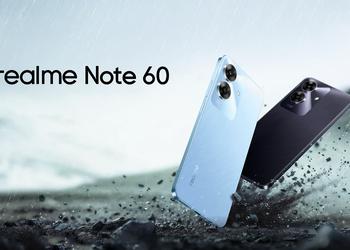 realme Note 60: смартфон за $90 с FHD+ экраном на 90 Гц, защитой IP64 и батареей на 5000 мАч