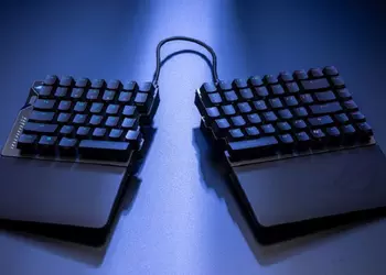 Asus представила ROG Falcata — стильную разделенную клавиатуру для фанатов соревновательных игр