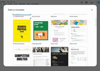 В Google Документах появилось 40 новых шаблонов