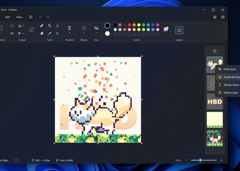 Paint превращается в Photoshop - Microsoft значительно улучшила программе и добавила поддержку слоев, прозрачности и собственный формат файлов