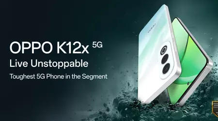 OPPO K12x 5G with 120Hz screen, MediaTek Dimensity 6300 chip and MIL-STD-810H/IP54 protection has made its debut outside China 