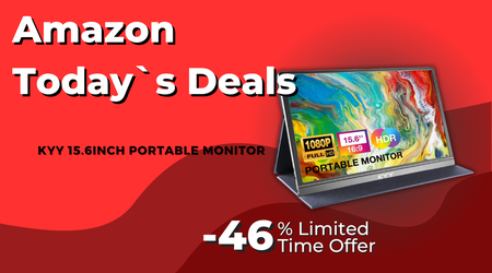 KYY 15.6" Portable Monitor – Ultra-Slim FHD Display $60 Off on Amazon!