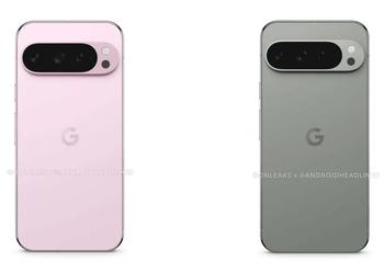 Вот как будет выглядеть Google Pixel 9 Pro в цветах Obsidian, Porcelain, Rose и Hazel