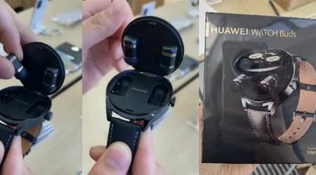 Ecco cosa sarà il Huawei Watch Buds: uno strano smartwatch con cuffie nascoste all'interno della cassa.