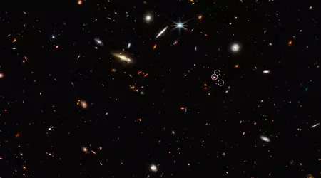 James Webb at the dawn of the Universe discovered the beginnings of filament-like structures based on dark matter 3 million light years long