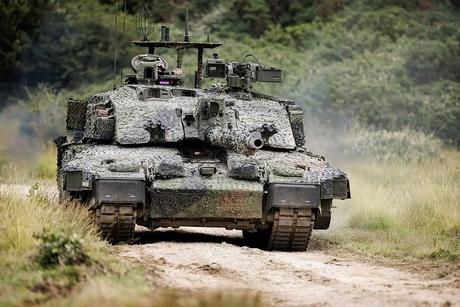 The UK has shown the Challenger 2 TES Megatron tank modified for