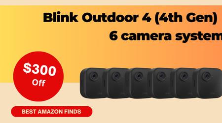 Blink Outdoor 4 (4th Gen) 6 camera system - $300 OFF Now!