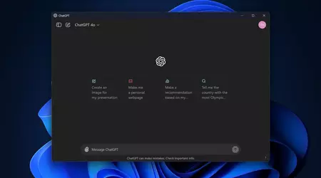L'application ChatGPT pour Windows est désormais disponible gratuitement pour tous.