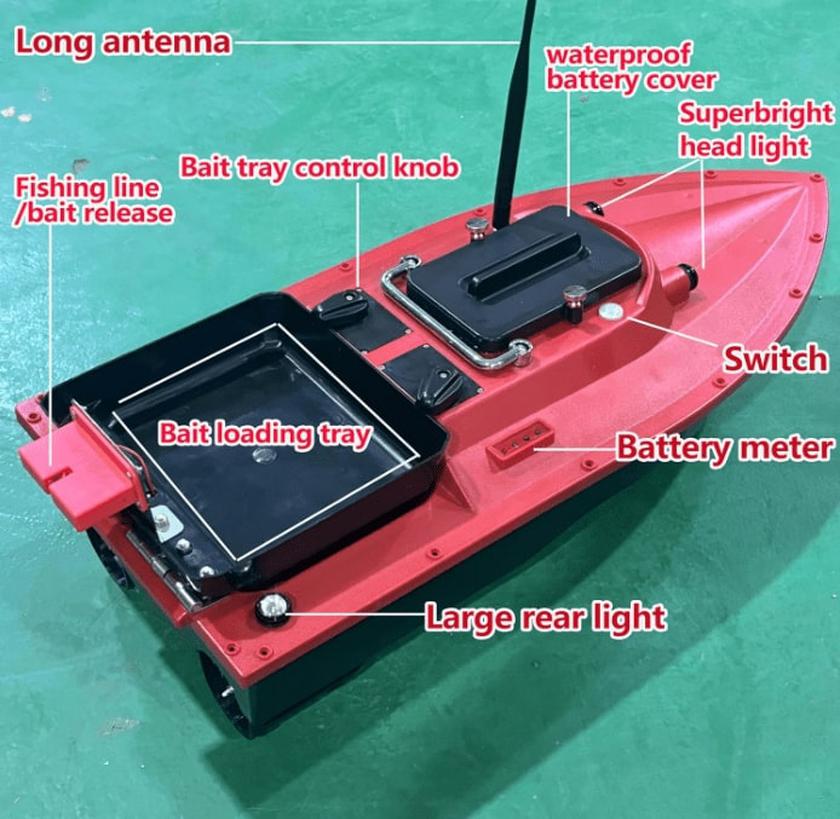 CRESEAPRODUCTS JABOBOAT fishing surfer rc boat