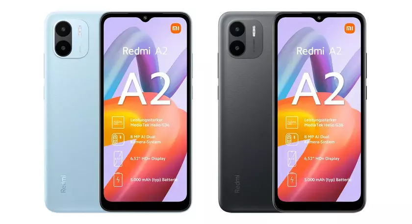 Xiaomi готовит к выходу бюджетный смартфон Redmi A2 с двойной камерой, чипом MediaTek Helio G36 и ценой меньше 100 евро