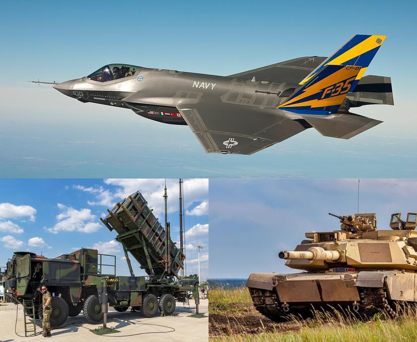 США выделяют Польше кредит на $2 млрд для покупки истребителей пятого поколения F-35 Lightning II, ЗРК Patriot и танков Abrams