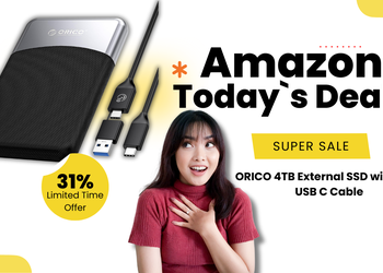 ORICO 4TB External SSD with Dual Cable – $93 Savings Available!
