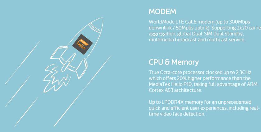 MediaTek представила восьмиядерный процессор Helio P20 с поддержкой LPDDR4X