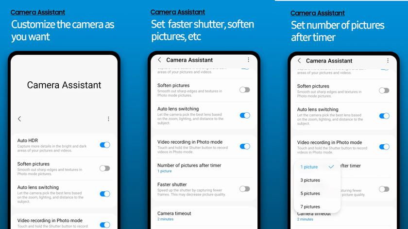 Стало известно, какие смартфоны Samsung Galaxy поддерживают приложение Camera Assistant