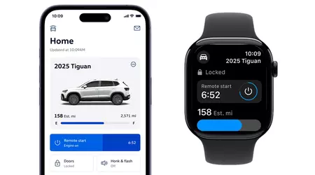 Volkswagen a ajouté la prise en charge des smartwatches dans myVW : les fonctions à distance des voitures sont désormais disponibles au poignet