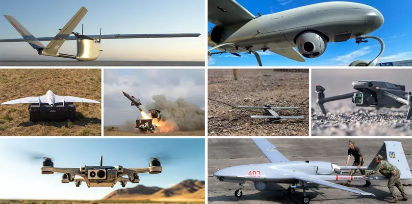 DJI Mavic, Switchblade, Bayraktar Mini, Golden Eagle, Skydio X2 и ещё 17 беспилотников, которыми пользуется Украинская армия на войне против России