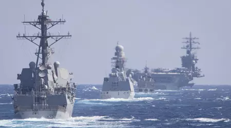 The Arleigh Burke-class guided-missile destroyer USS Thomas Hudner shot down a drone launched from Yemen