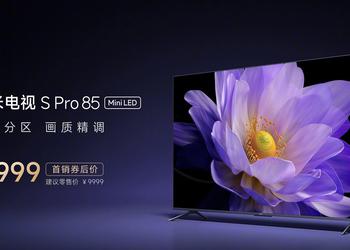 Xiaomi TV S Pro 85 - large Mini LED TV with 4K ULTRA HD, 144Hz and HDMI 2.1 support at a price of $1100