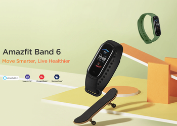Amazfit Band 6: клон Mi Smart Band 5, но с датчиком измерения уровня кислорода в крови и голосовым помощником Alexa