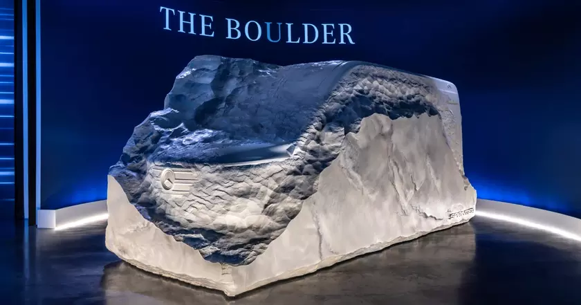 Mercedes-Benz вырезал в камне Sprinter следующего поколения