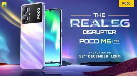 It's official: the POCO M6 5G will be powered by the MediaTek Dimensity 6100+ processor