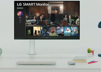 LG a présenté le Smart Monitor 32SQ780S - moniteur 32" 4K avec une fréquence d'images de 65 Hz, des haut-parleurs stéréo, webOS et eARC pour 500 $.